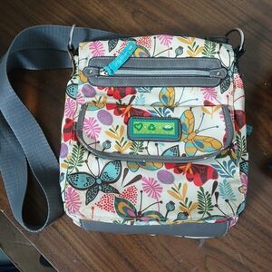 Lily Bloom Multicolor Butterfly Crossbody Bag